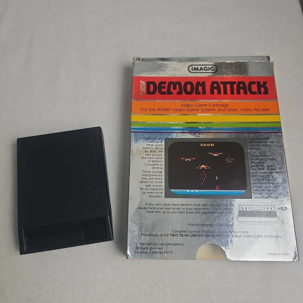 Imagic Demon Attack Atari Video‎ Game Cartridge 1982